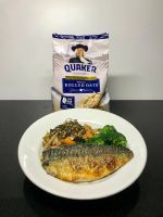 Tonijiru Inspired Oats with Mackerel and Broccoli 